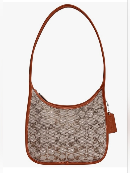 Coach Handbags - 🔥COACH Curve Zip Bag In Crystal Signature Jacquard, Burnished Amber. New W/Tags